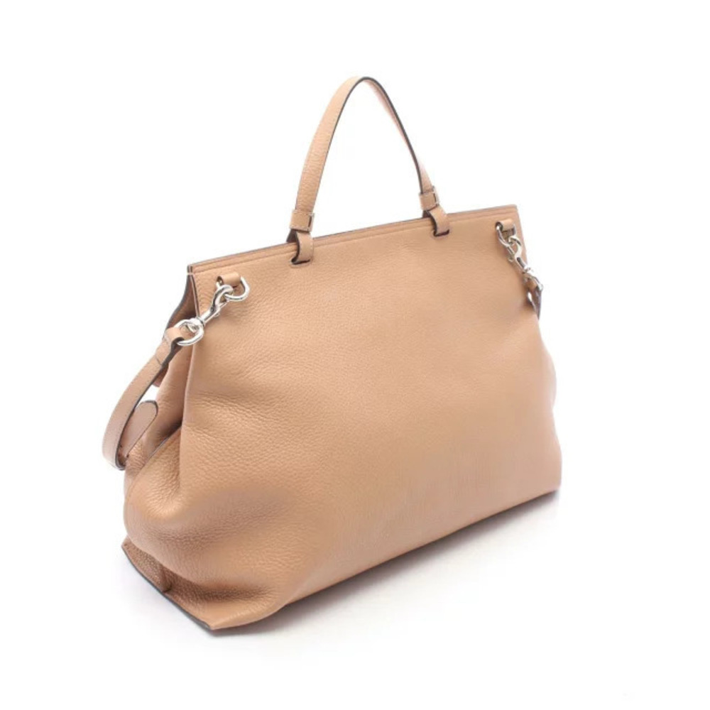 Gucci Handbag Bamboo Leather Brown Daily Brown